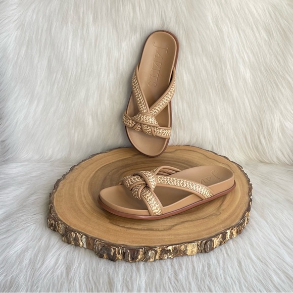 NEW Eric Javits Notti Peanut slide sandals - Picture 10 of 16